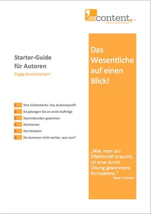 Starterguide für Texter - content.de