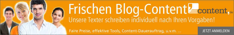 Blog-Content über content.de schreiben lassen.